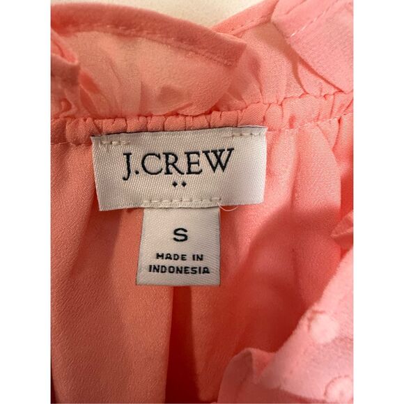 J Crew Sleeveless Flutter-sleeve clip-dot top Romantic Soft Girl Springtime Baby - Picture 2 of 4